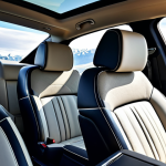 Family Road Trip**

"A large, luxurious Rolls-Royce Cullinan SUV, fully clothed, driving on a scenic highway with mountains in the background. A happy, fully clothed family is inside, enjoying the ride. Emphasis on the spacious interior and comfortable seating. Safe for work, appropriate content, professional quality, perfect anatomy, family-friendly, well-formed hands, natural proportions."

**