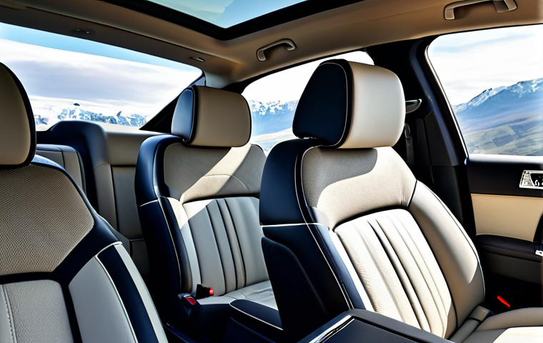 Family Road Trip**

"A large, luxurious Rolls-Royce Cullinan SUV, fully clothed, driving on a scenic highway with mountains in the background. A happy, fully clothed family is inside, enjoying the ride. Emphasis on the spacious interior and comfortable seating. Safe for work, appropriate content, professional quality, perfect anatomy, family-friendly, well-formed hands, natural proportions."

**
