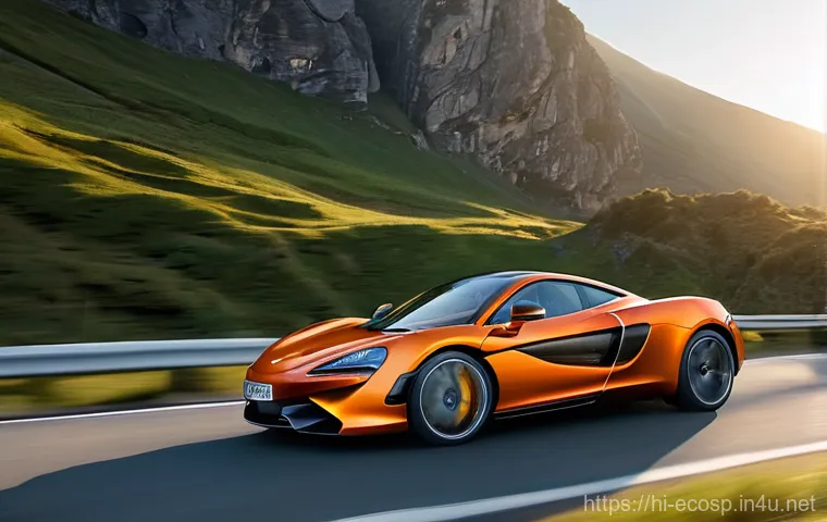 맥라렌 GT와 애스턴마틴 DB11의 차이 - The Agile Grand Tourer: McLaren GT on a Mountain Pass**

A sleek, vibrant orange McLaren GT, with it...
